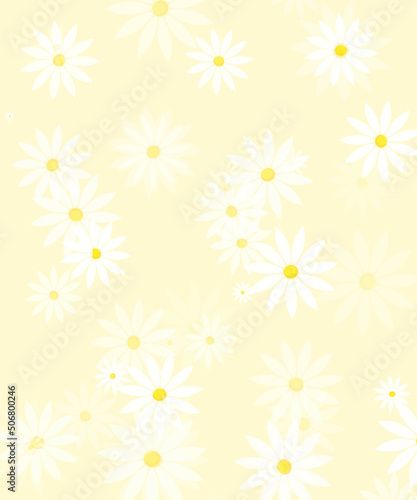 Żółte tło stokrotki