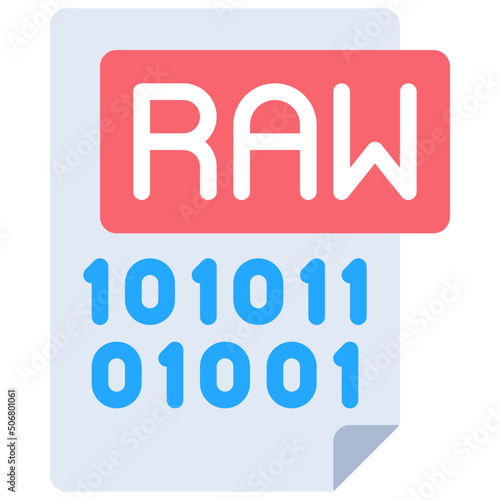 Raw Data File Icon