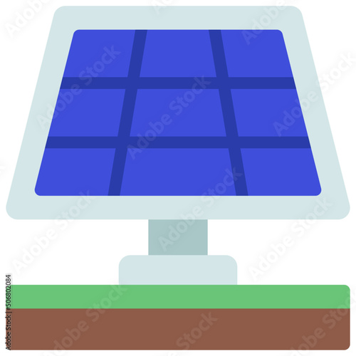 Solar Pannel Power Icon