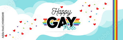 Happy Gay Pride - Banner - LGBTQ+ Community