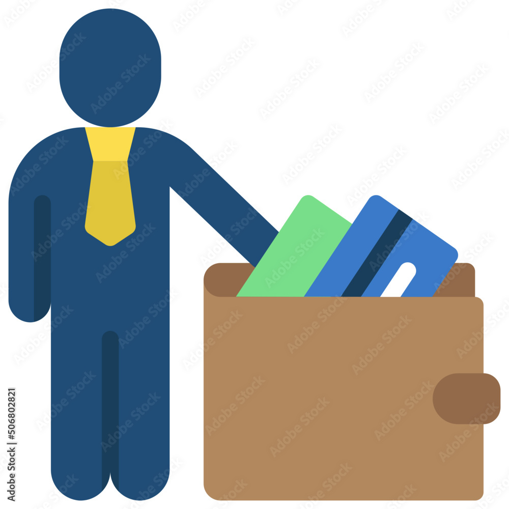 Wallet Person Icon Wallet Person Icon