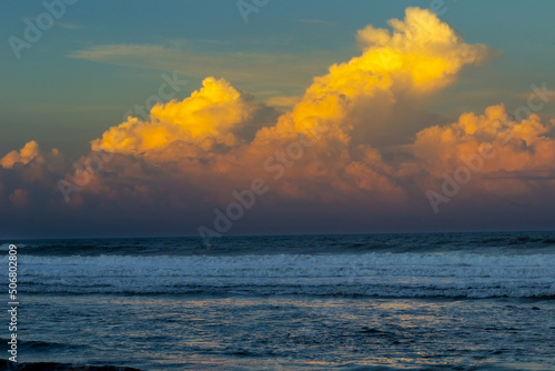 Clouds in the sunset. Costa Rica