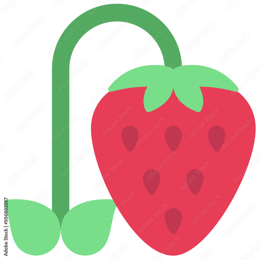 Fototapeta premium Grow Strawberry Icon