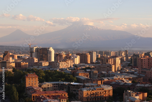 View of Mount Ararat from Yerevan, Armenia