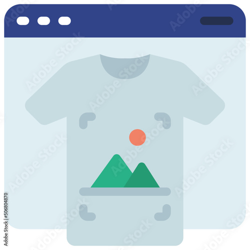 T Shirt Printing Icon