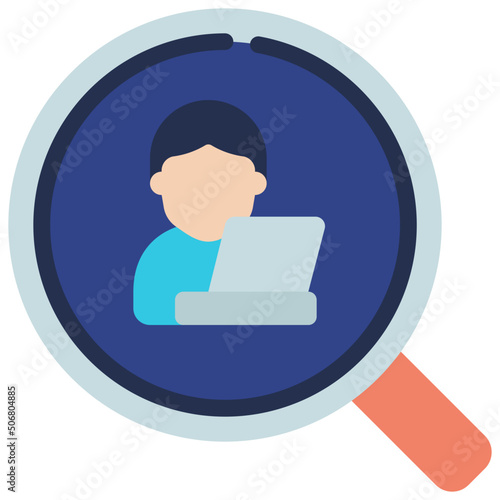 Search For Freelancer Icon