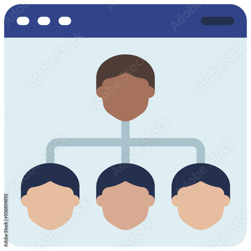 Online Hierarchy Icon