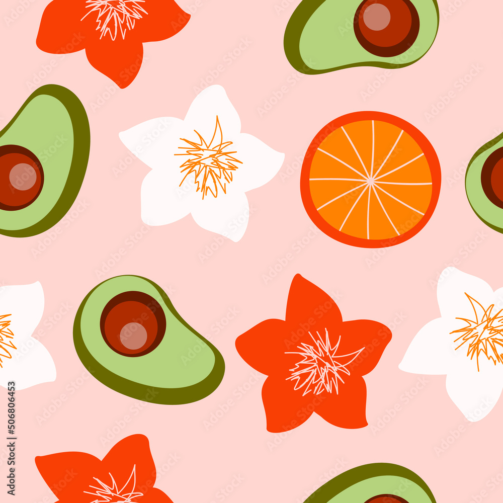 seamless pattern with fruits seamless pattern with fruits