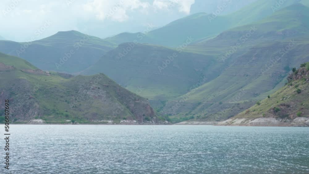 Mountain Lake. The lake sways against the backdrop of the mountains Mountain Lake. The lake sways against the backdrop of the mountains