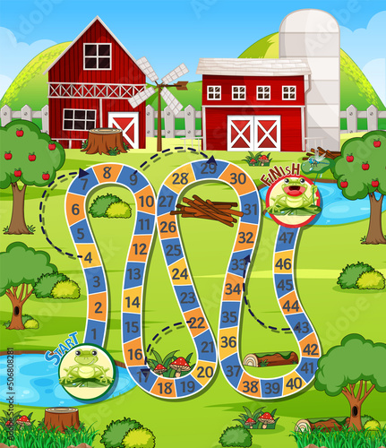 A farm boardgame template