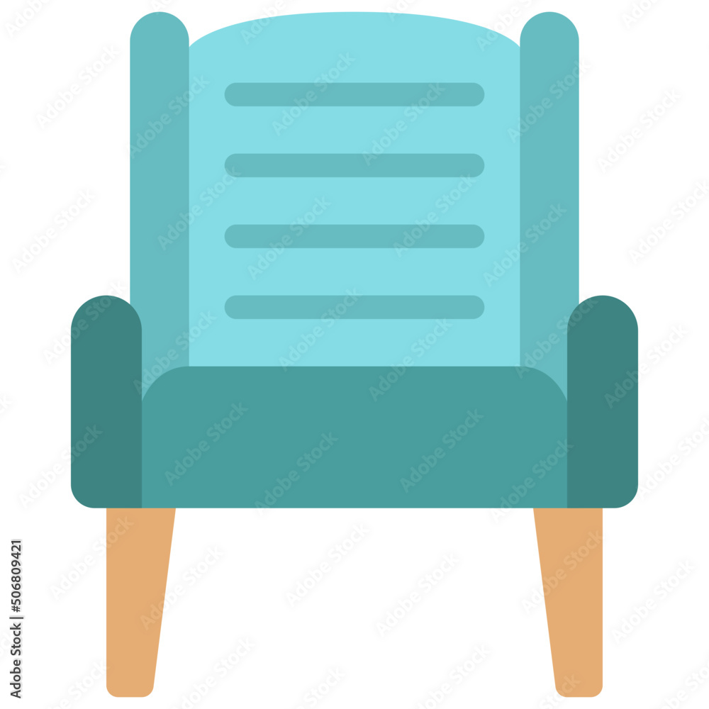 Deep Arm Chair Icon Deep Arm Chair Icon