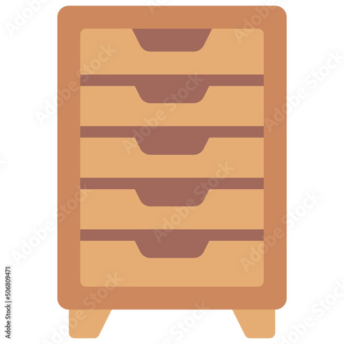 Tall Drawer Unit Icon