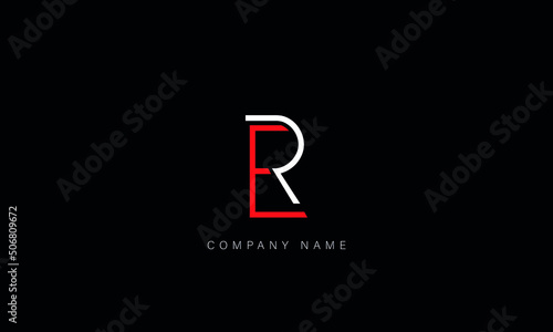 ER, RE, Abstract Letters Logo Monogram