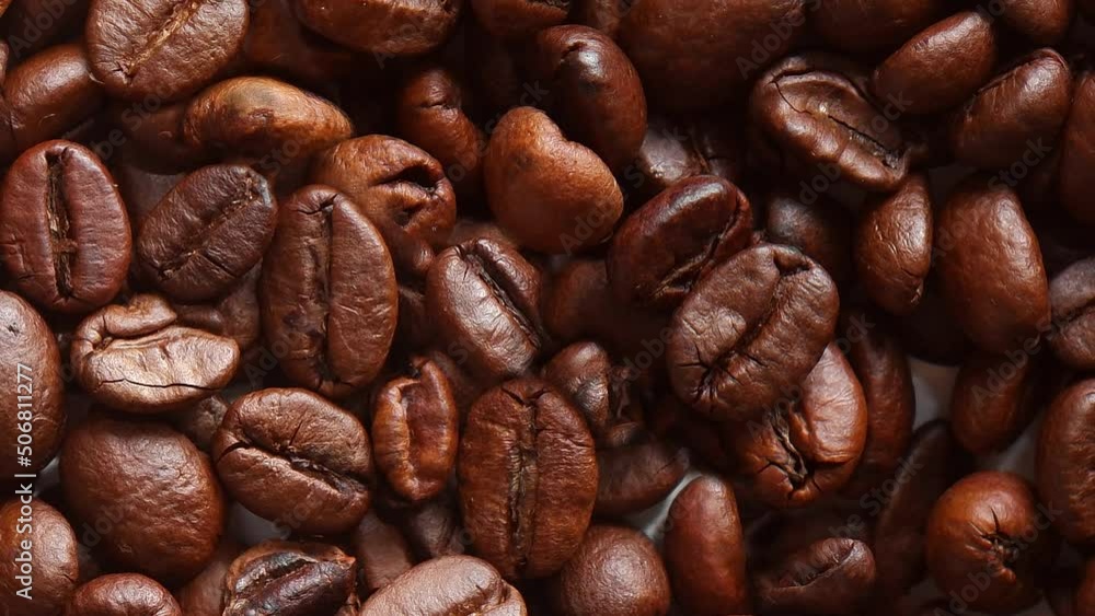 You can drink coffee at any time. Coffee beans. Сoffee beans on the conveyor. Brown beans You can drink coffee at any time. Coffee beans. Сoffee beans on the conveyor. Brown beans