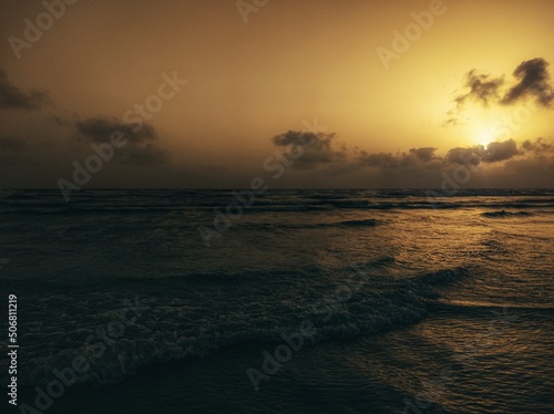 sunset on the beach