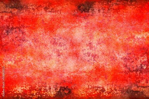 Grungy red texture. Metal old surface. Abstract background.