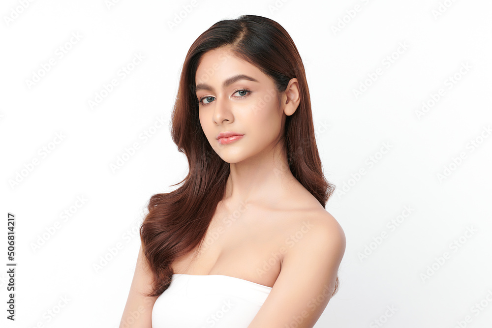 Beautiful young asian woman with clean fresh skin on white background, Face care, Facial treatment, Cosmetology, beauty and spa, Asian women portrait. Beautiful young asian woman with clean fresh skin on white background, Face care, Facial treatment, Cosmetology, beauty and spa, Asian women portrait.