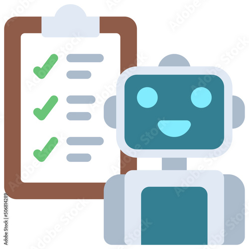 Robot Test Checklist Icon
