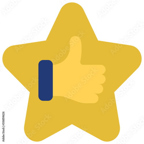 Thumbs Up Star Icon photo