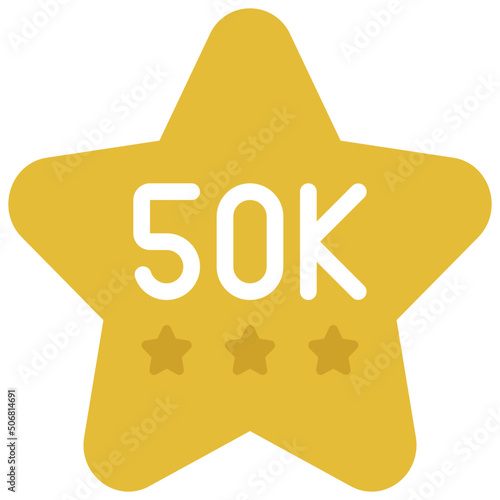 50K Reviews Icon