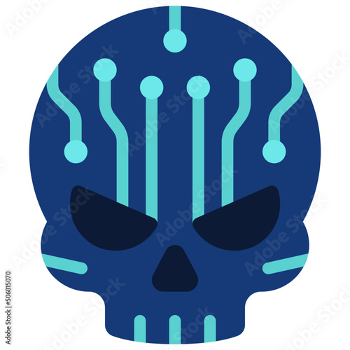 Cyber Skull Icon