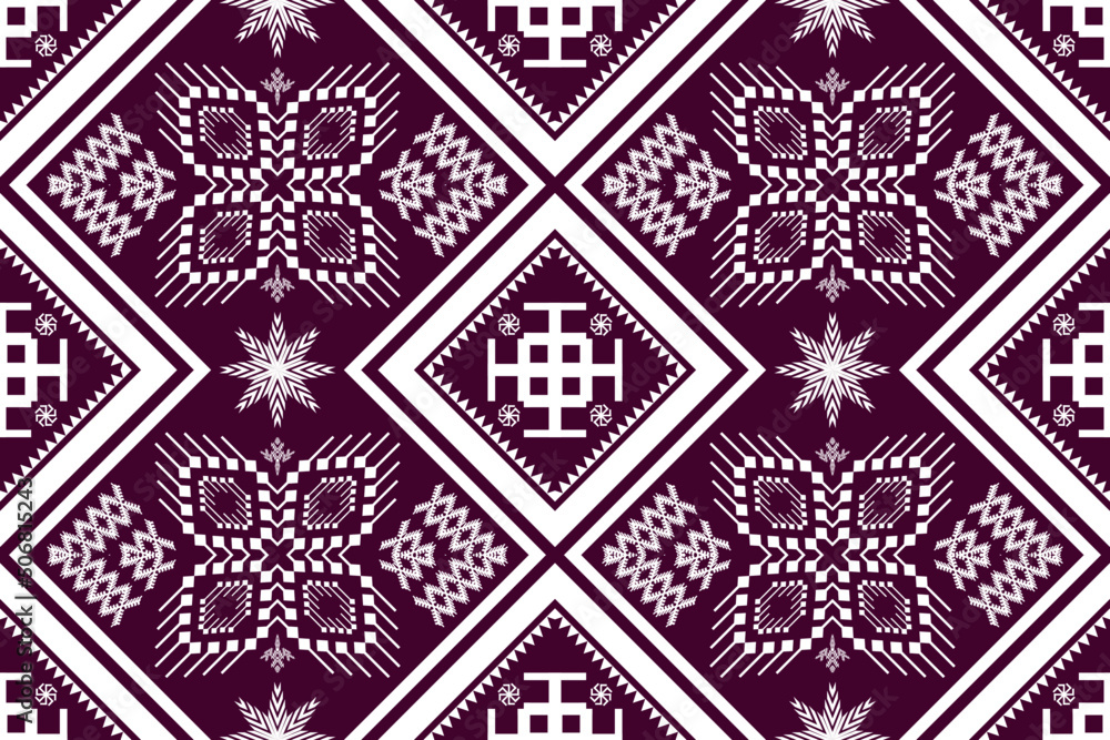 Geometric ethnic oriental traditional art pattern.Figure tribal embroidery style.Design for background,wallpaper,clothing,wrapping,fabric,element,,vector illustration. Geometric ethnic oriental traditional art pattern.Figure tribal embroidery style.Design for background,wallpaper,clothing,wrapping,fabric,element,,vector illustration.