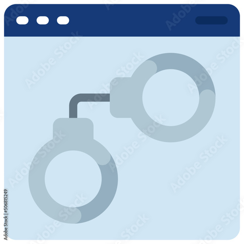 Website Handcuffs Icon