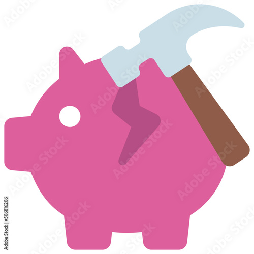 Break Open Savings Icon
