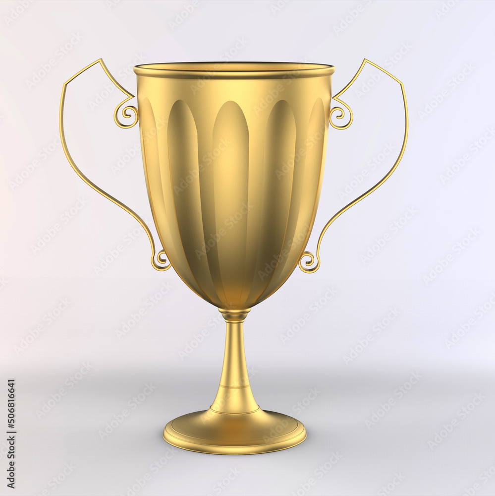 Realistic Golden Trophy. 3D Illustration
Realistic Golden Trophy. 3D Illustration