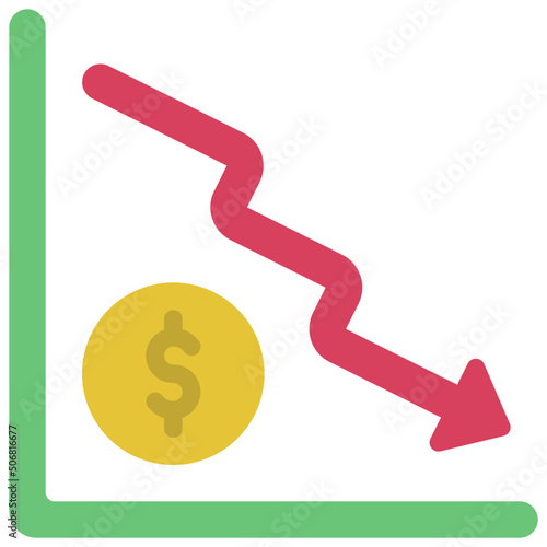 Financial Crash Icon