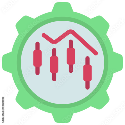 Stock Market Crash Management Icon