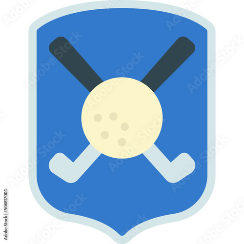 Golf Shield Logo Icon