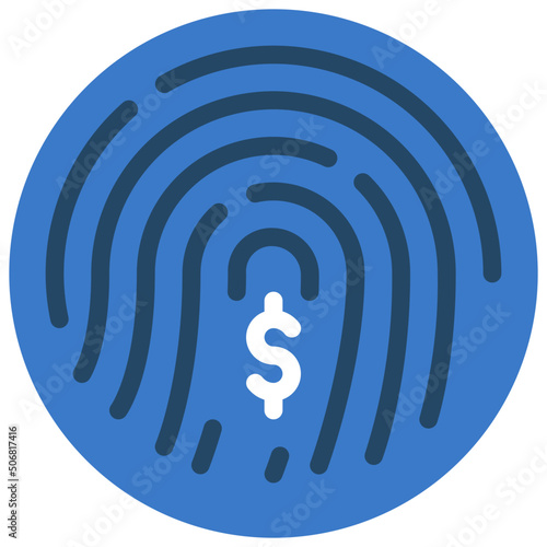Biometric Money Icon