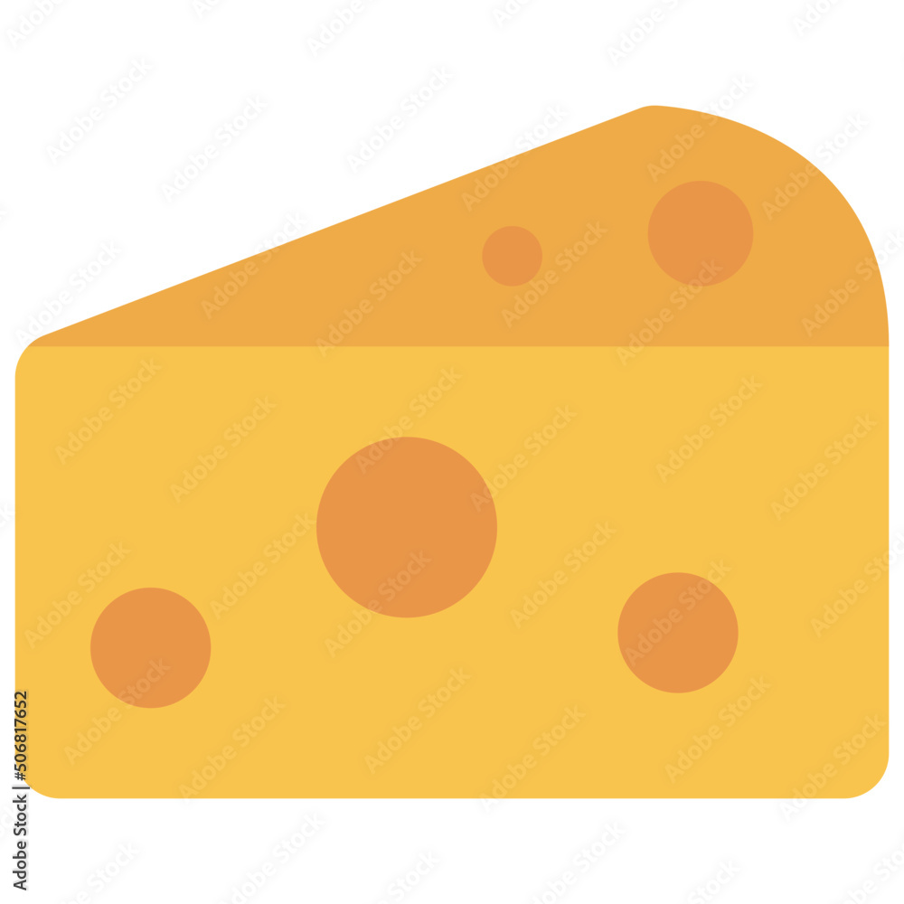 Fototapeta premium Cheese Wedge Icon