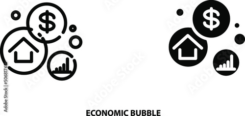 economic bubble icon