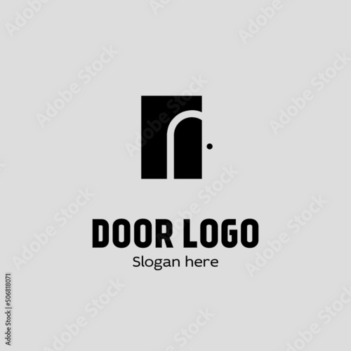 Simple door logo design
