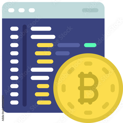 Cryptocurrency Coding Icon