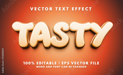 Tasty bold and sweet text effect style