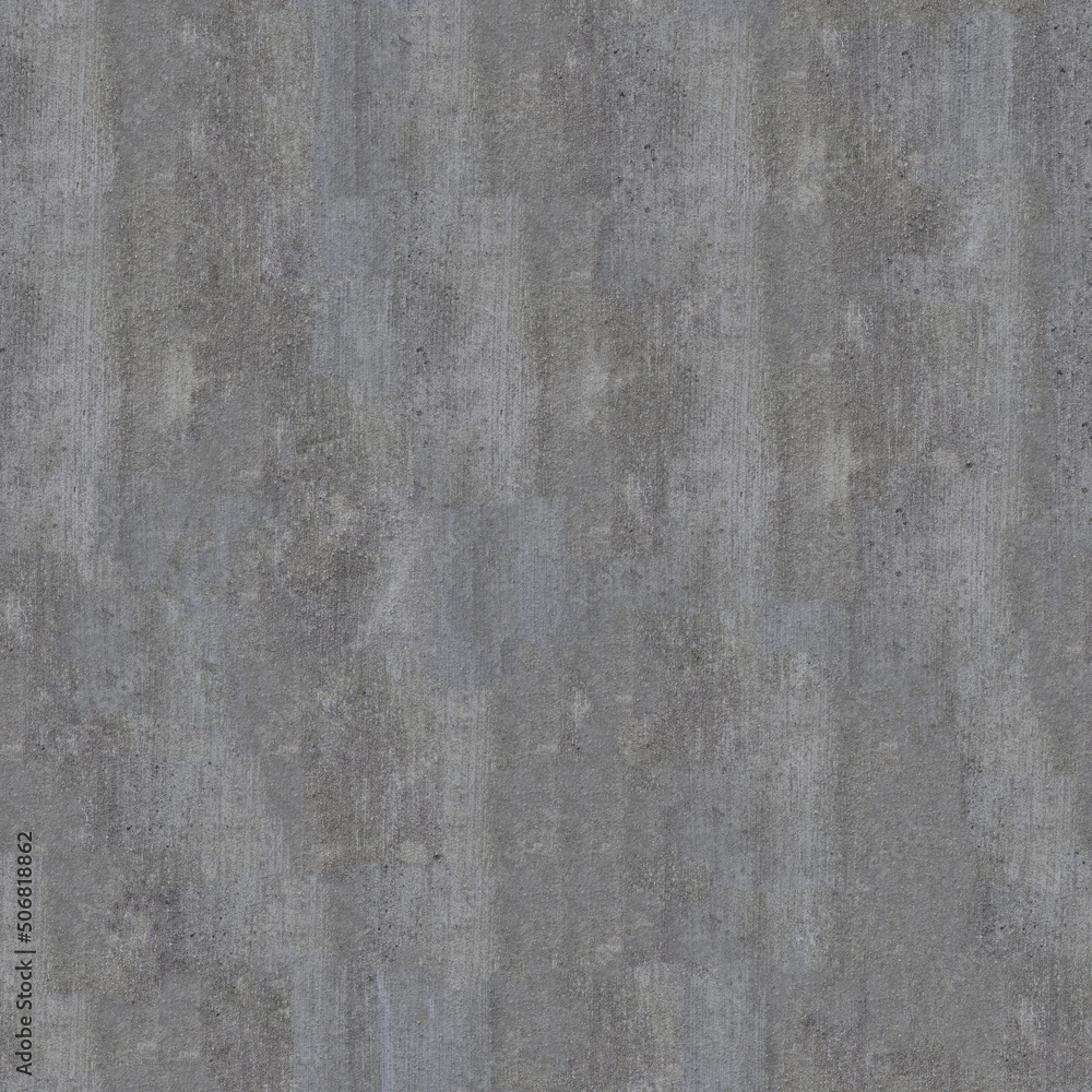 Fototapeta premium Grey Rough Seamless Concrete Material Texture, Grunge Dirty Floor Surface Sctucture, Empty Copy Space Solid Plaster Wallpaper Background