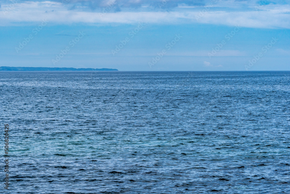 View of sea from beach in Japan. View of sea from beach in Japan.