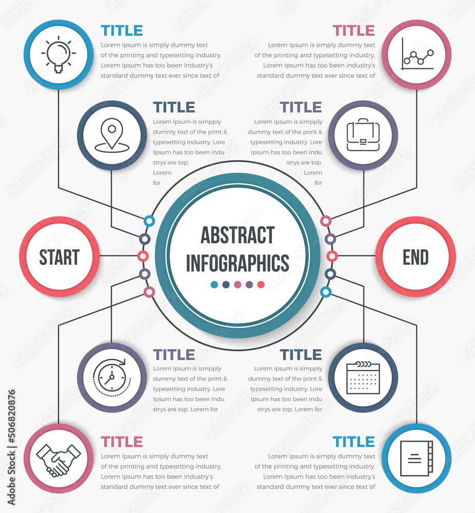 Abstract Business Circle Infographics Abstract Business Circle Infographics