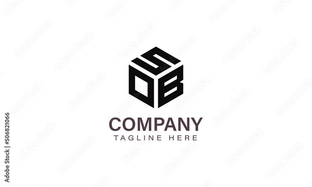 Letter SOB Logo, Three Letter Logo, Alphabet S O B Hexagon Shape Vector Icon Template Letter SOB Logo, Three Letter Logo, Alphabet S O B Hexagon Shape Vector Icon Template