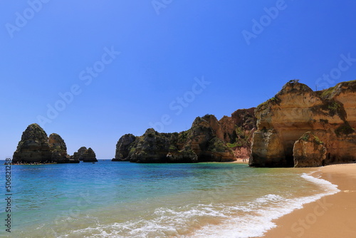 Praia do Camilo Beach north and south sections-sea stacks. Lagos-Portugal-256 © rweisswald