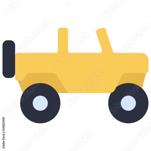 Open Top Jeep Icon
