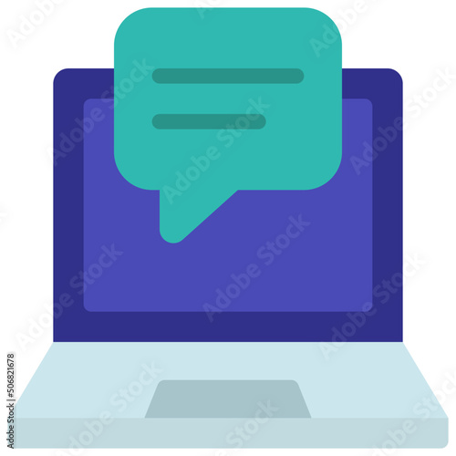 Laptop Message Icon