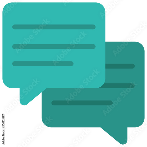 Rectangle Large Messages Icon