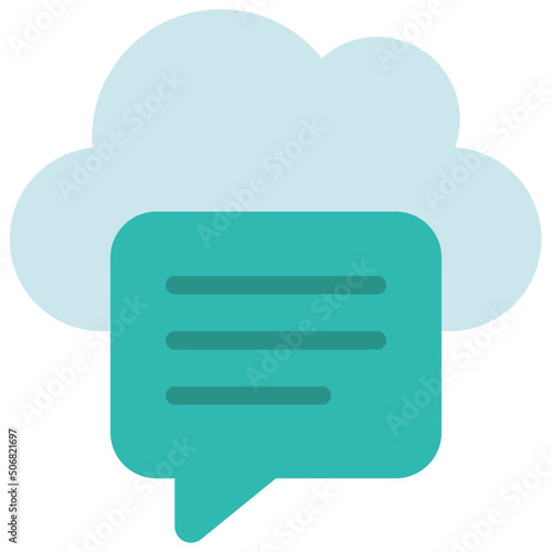 Cloud Message Icon