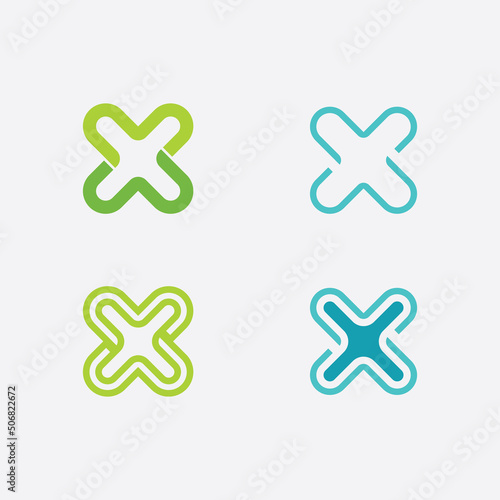 Hospital logo and health care icon symbols template icons app