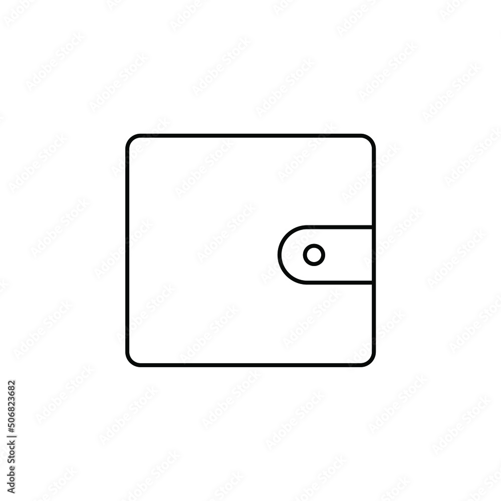 Wallet, Saving, Money Thin Line Icon Vector Illustration Logo Template. Suitable For Many Purposes. Wallet, Saving, Money Thin Line Icon Vector Illustration Logo Template. Suitable For Many Purposes.