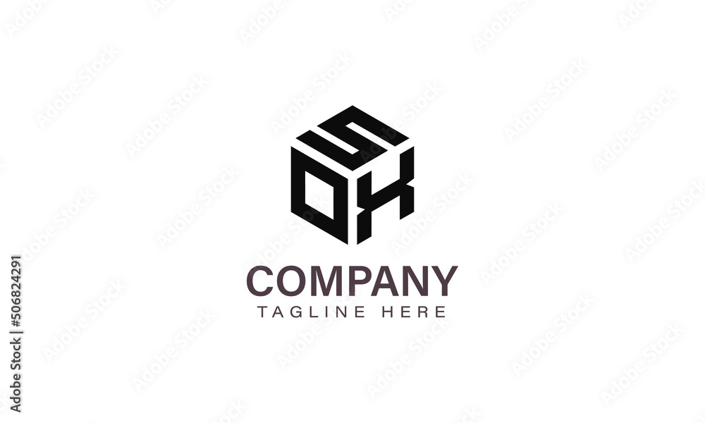 Letter SOX Logo, Three Letter Logo, Alphabet S O X Hexagon Shape Vector Icon Template Letter SOX Logo, Three Letter Logo, Alphabet S O X Hexagon Shape Vector Icon Template